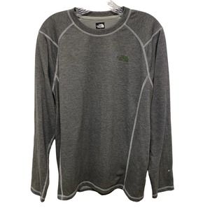 The North Face Men's Long Sleeve Flash Dry Active Wear Shirt Gray Size Large